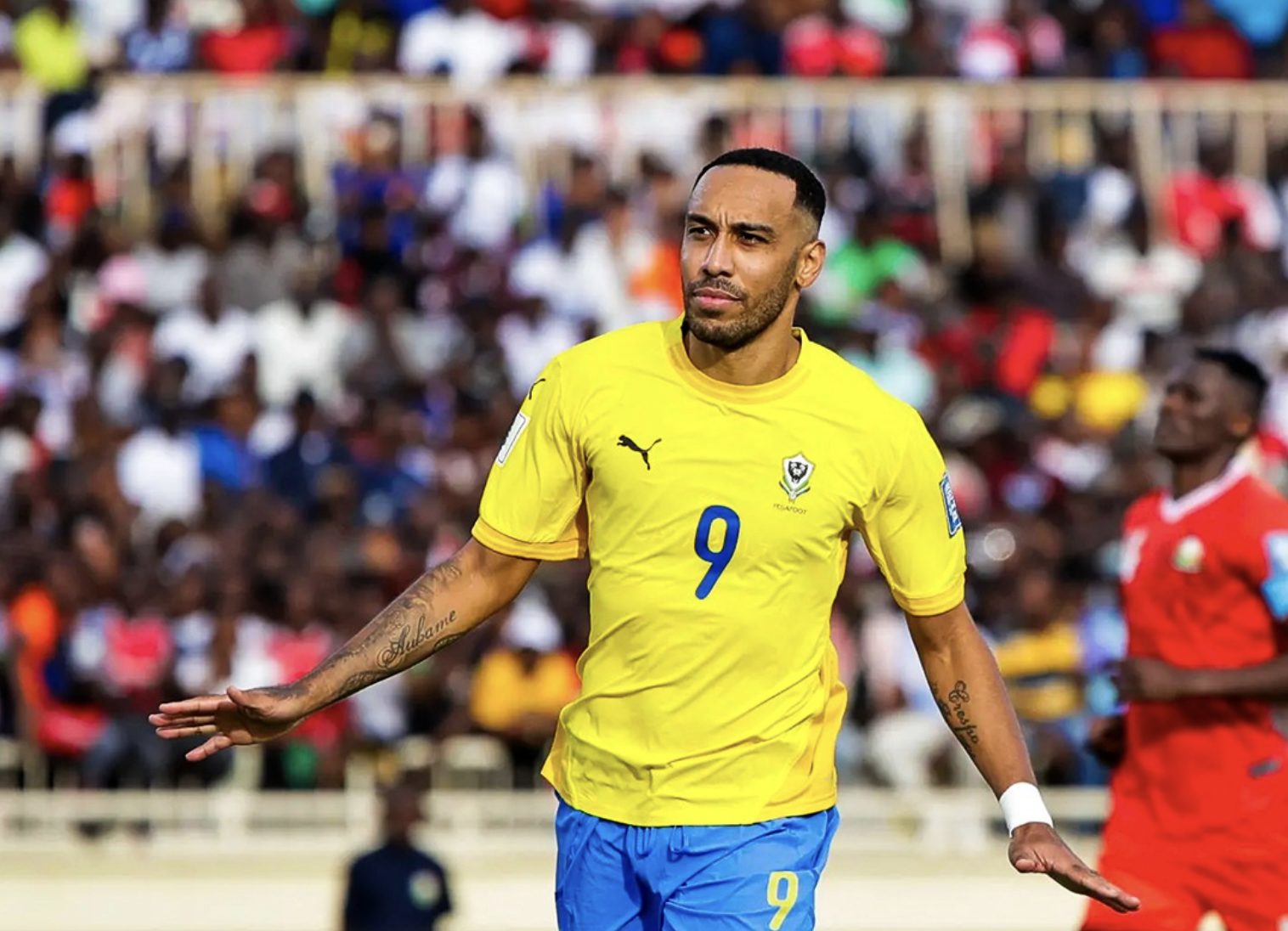 Aubameyang signe un quadruplé et offre la victoire au Gabon face à la Gambie